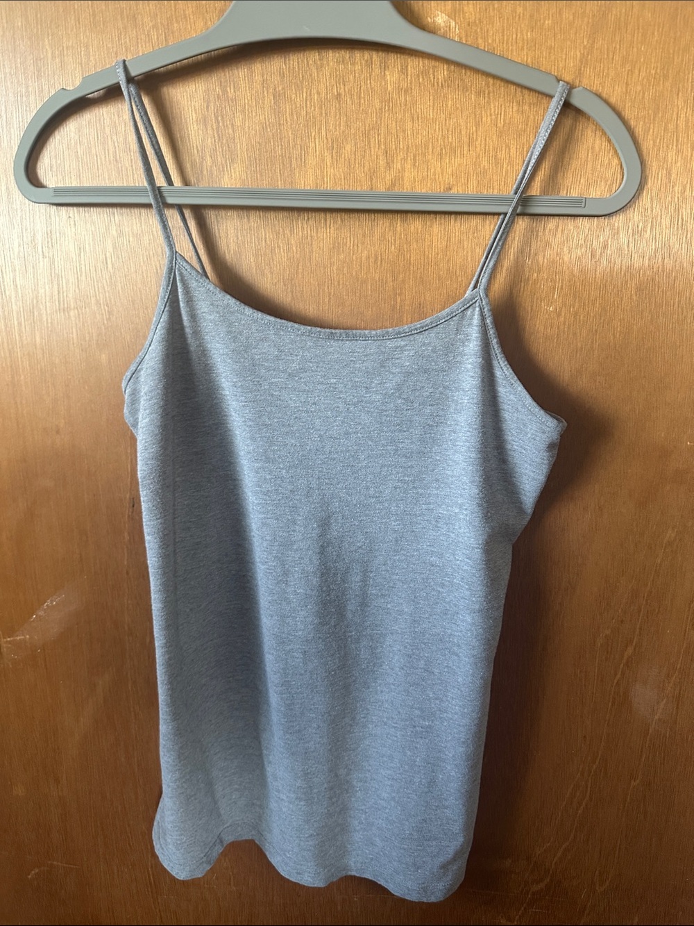 Time and Tru Light Grey Spaghetti Strap Camisole